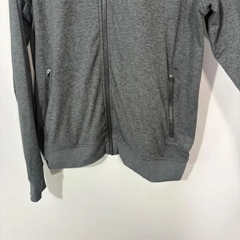 Vuori Track Jacket Mens Large Gray Full Zip Knit Lightweight Sport Athletic